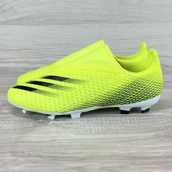 Adidas X Ghosted.3 LL FG Neon/Black Laceless Soccer Cleats - FW6969 - Men\'s 11 main image 7